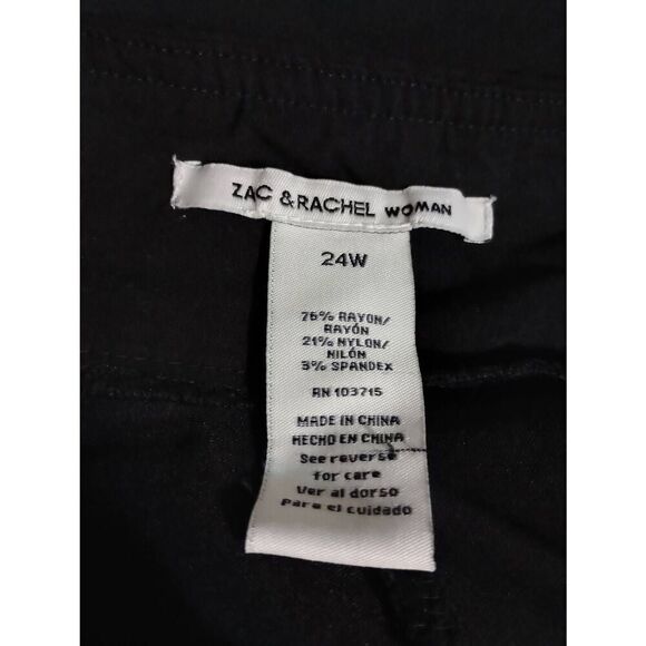 Zac and Rachel Skort Ladies 24W‎ Black Short Pockets - Picture 4 of 6